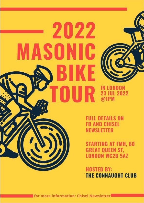 Masonic Bike Tour – Saturday 23rd July