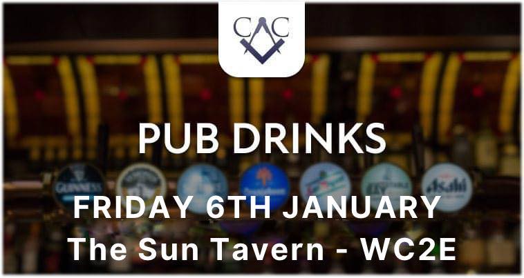 Monthly Drinks – Friday 6th January